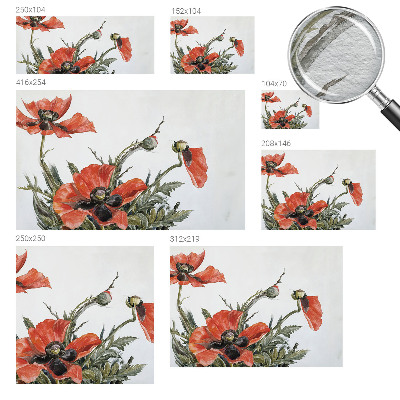 Photo wall mural Red poppies
