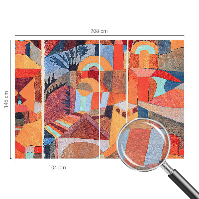 Wallpaper mural for living room Colorful mosaic