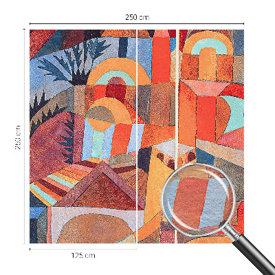 Wallpaper mural for living room Colorful mosaic