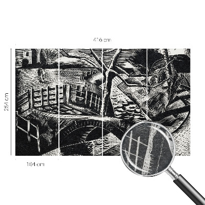 Wall mural for living room Architectural landscape