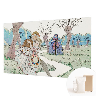 Bedroom wall mural wallpaper Romantic scene