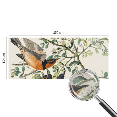 Modern wall mural for bedroom Colorful birds