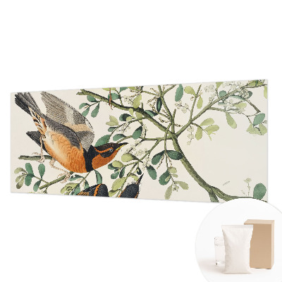 Modern wall mural for bedroom Colorful birds