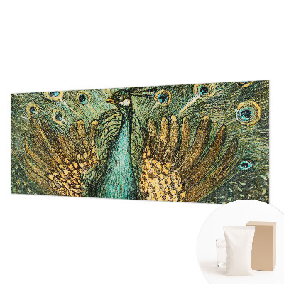 Modern wall mural for living room Majestic peacock