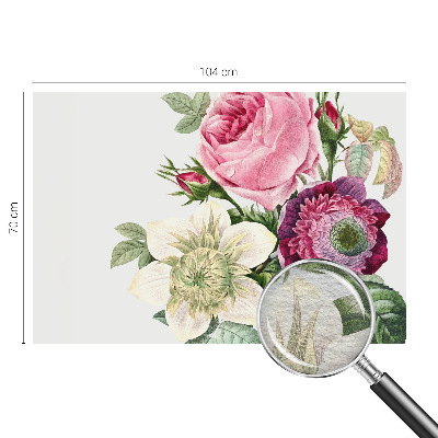 Decorative wall mural for living room Flower bouquet