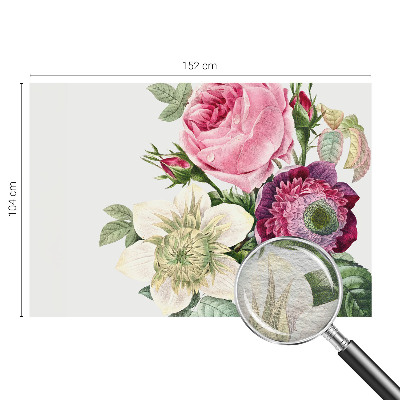 Decorative wall mural for living room Flower bouquet