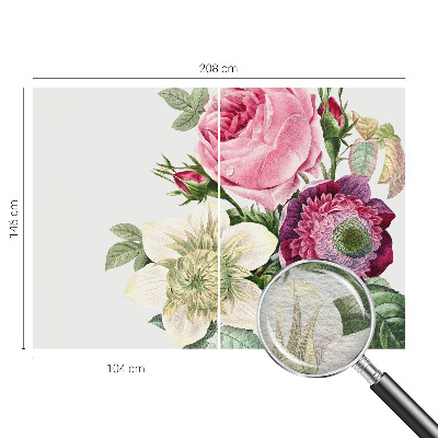 Decorative wall mural for living room Flower bouquet