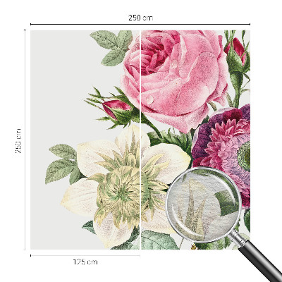 Decorative wall mural for living room Flower bouquet
