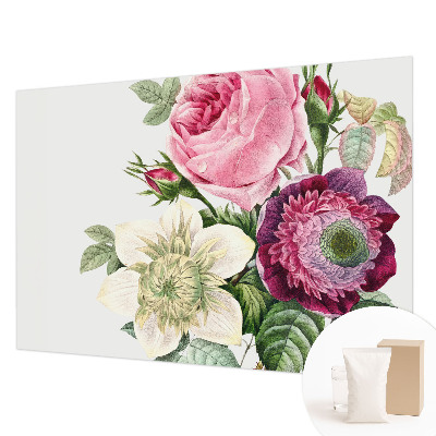 Decorative wall mural for living room Flower bouquet