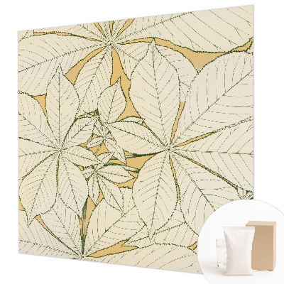 Photo wall mural Chestnut leaves