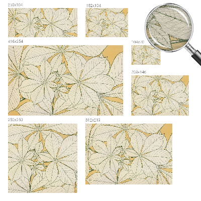 Photo wall mural Chestnut leaves