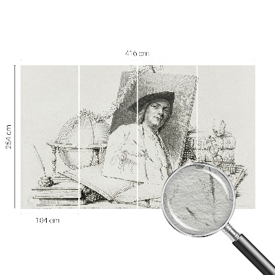 Bedroom wall mural wallpaper Artistic portrait