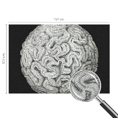 Wallpaper mural for living room Spherical structure