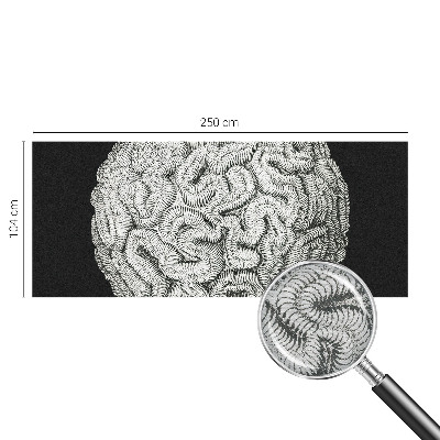 Wallpaper mural for living room Spherical structure