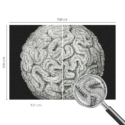 Wallpaper mural for living room Spherical structure