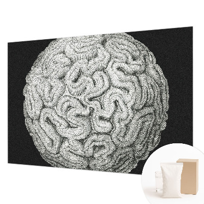 Wallpaper mural for living room Spherical structure