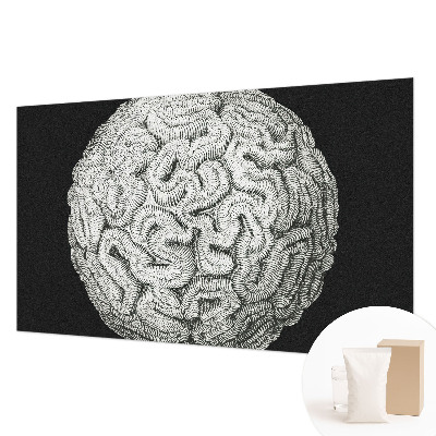 Wallpaper mural for living room Spherical structure
