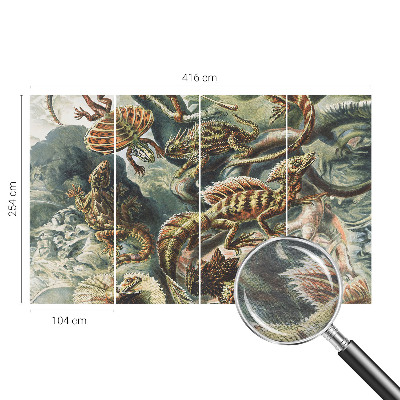 Large wall mural wallpaper Exotic reptiles
