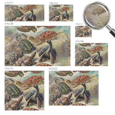 Modern wall mural for bedroom Turtle fauna