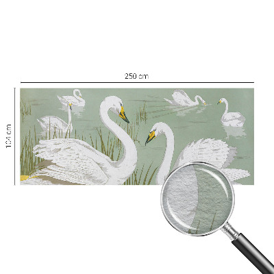 High quality photo wallpaper Swan Lake