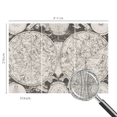 Premium wall mural for bedroom Star map