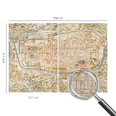Premium photo wallpaper Antique map