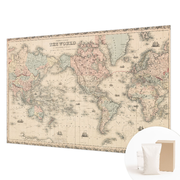 Non-woven wall mural Historical map