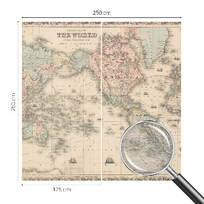 Non-woven wall mural Historical map