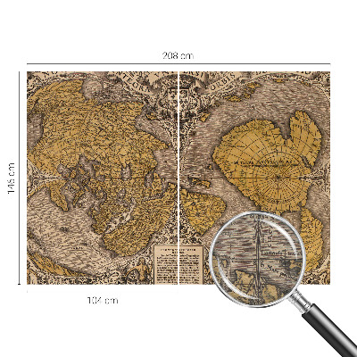 Non-woven photo wallpaper Historical cartography