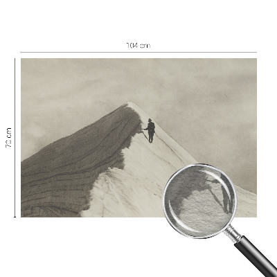 Photo wall mural Lone climber