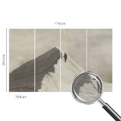 Photo wall mural Lone climber