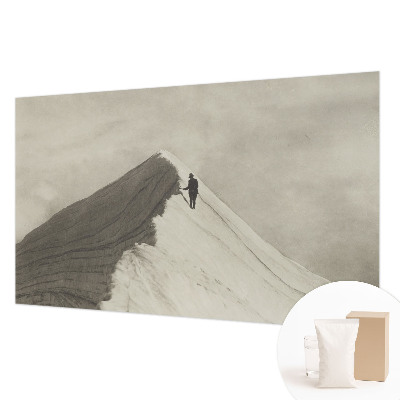 Photo wall mural Lone climber
