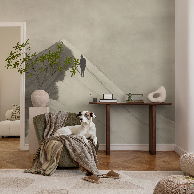 Photo wall mural Lone climber