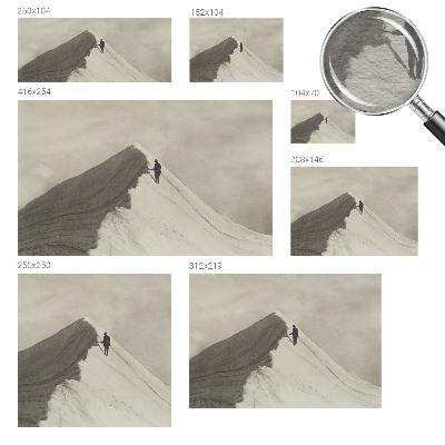 Photo wall mural Lone climber