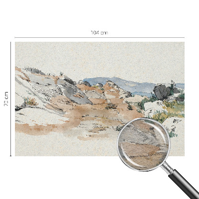 Large wallpaper mural Rock landscape