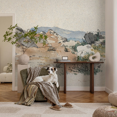 Large wallpaper mural Rock landscape