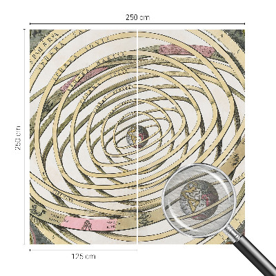 Bedroom wall mural wallpaper Cosmic spiral