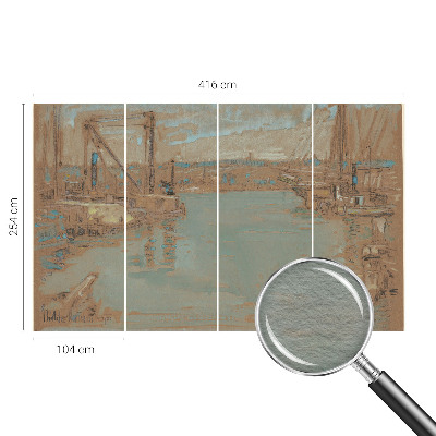 Large wall mural wallpaper Port views