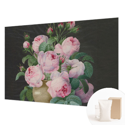 Modern wall mural for living room Floral elegance
