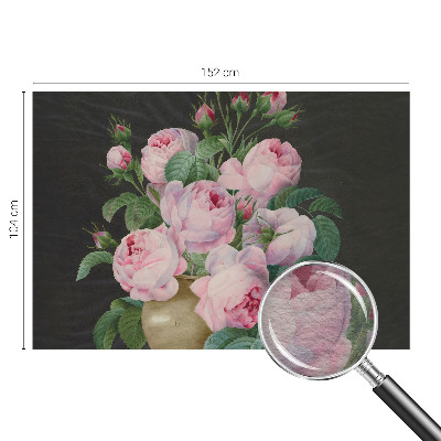 Modern wall mural for living room Floral elegance