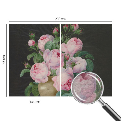 Modern wall mural for living room Floral elegance