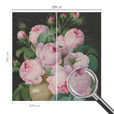 Modern wall mural for living room Floral elegance