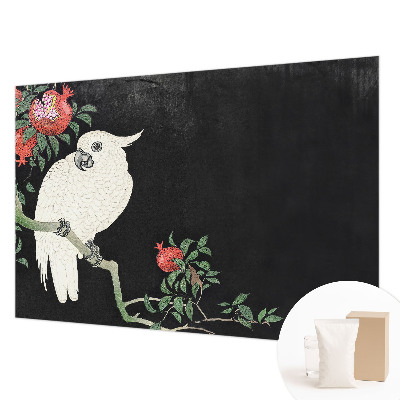 Custom size wall mural Pomegranate parrot