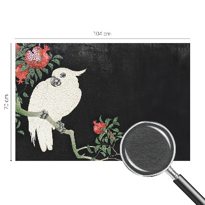 Custom size wall mural Pomegranate parrot