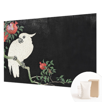 Custom size wall mural Pomegranate parrot