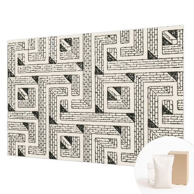 Modern wall mural for bedroom Brick maze