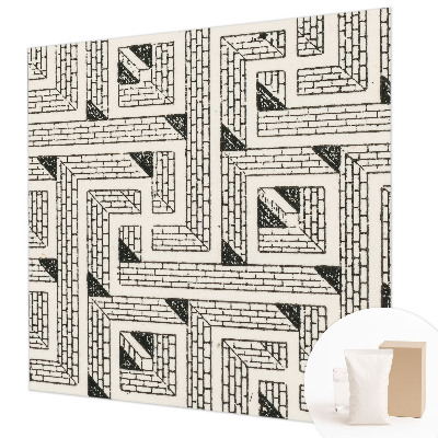 Modern wall mural for bedroom Brick maze