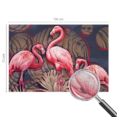 Premium wall mural for bedroom Pink flamingos