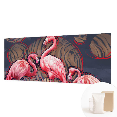 Premium wall mural for bedroom Pink flamingos