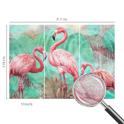 High quality wall mural wallpaper Exotic birds